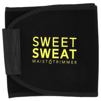 Sports Research, Sweet Sweat®, Waist Trimmer, Large, Black & Yellow, 1 Belt