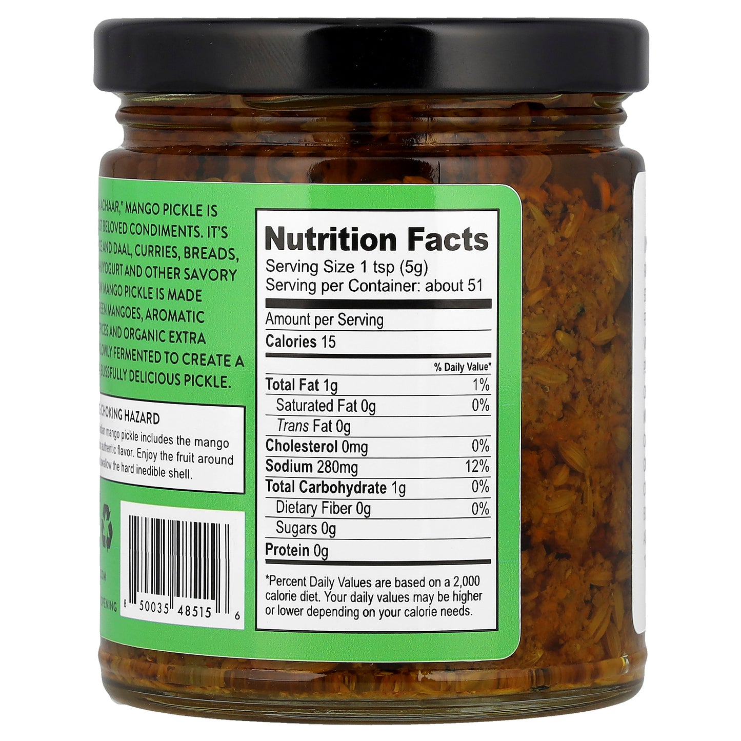 Pure Indian Foods, Raw Mango Pickle , 9 oz (255 g)