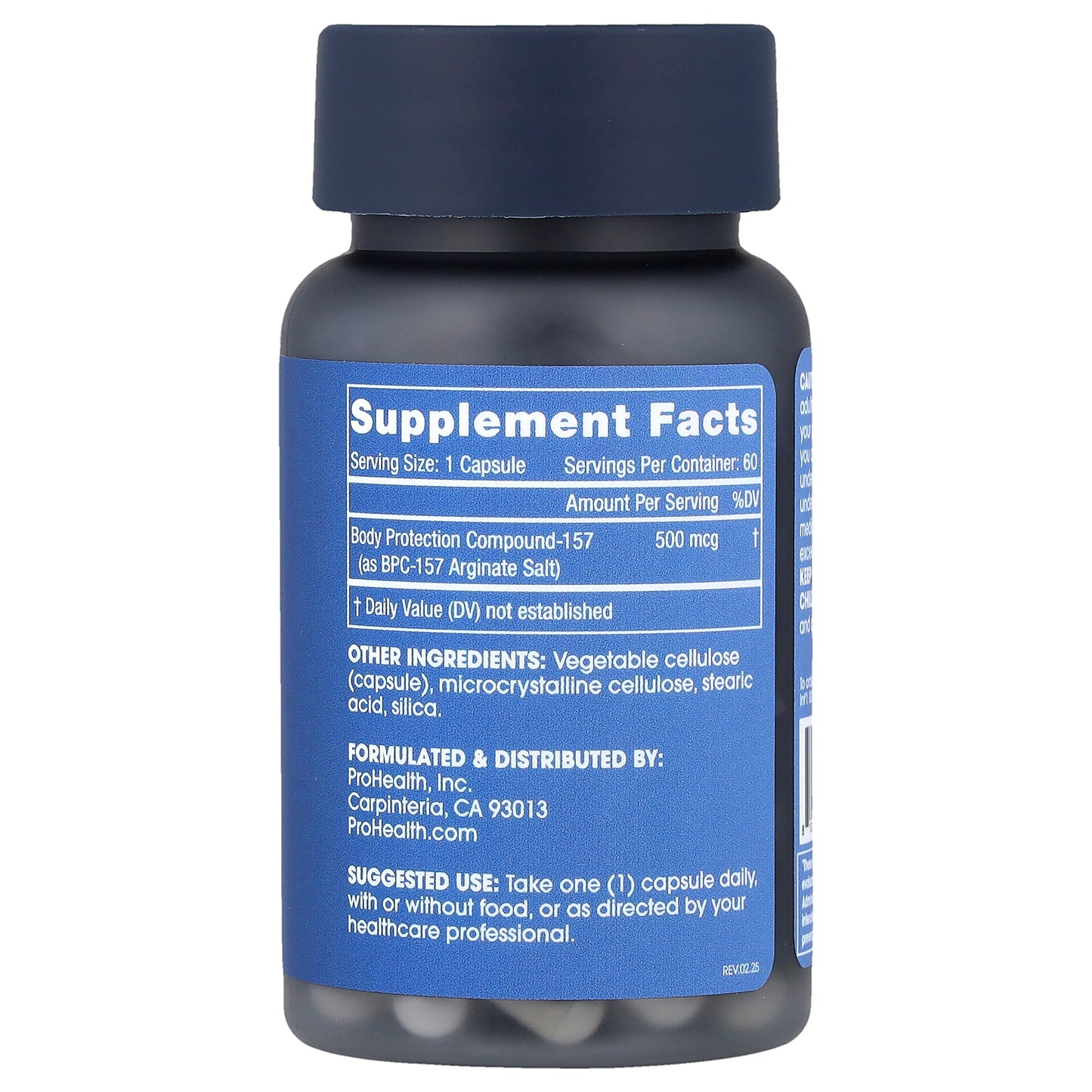 ProHealth Longevity, BPC-157, 500 mcg, 60 Capsules