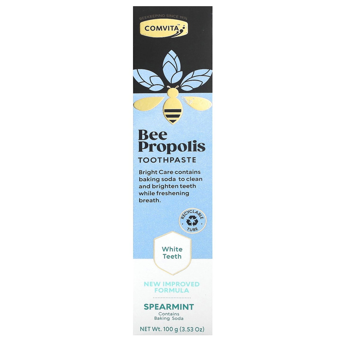 Comvita, Bee Propolis Toothpaste, Spearmint, 3.53 oz (100 g)