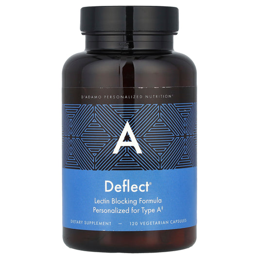 D'adamo, Deflect® A, Lectin Blocking Formula, 120 Vegetarian Capsules