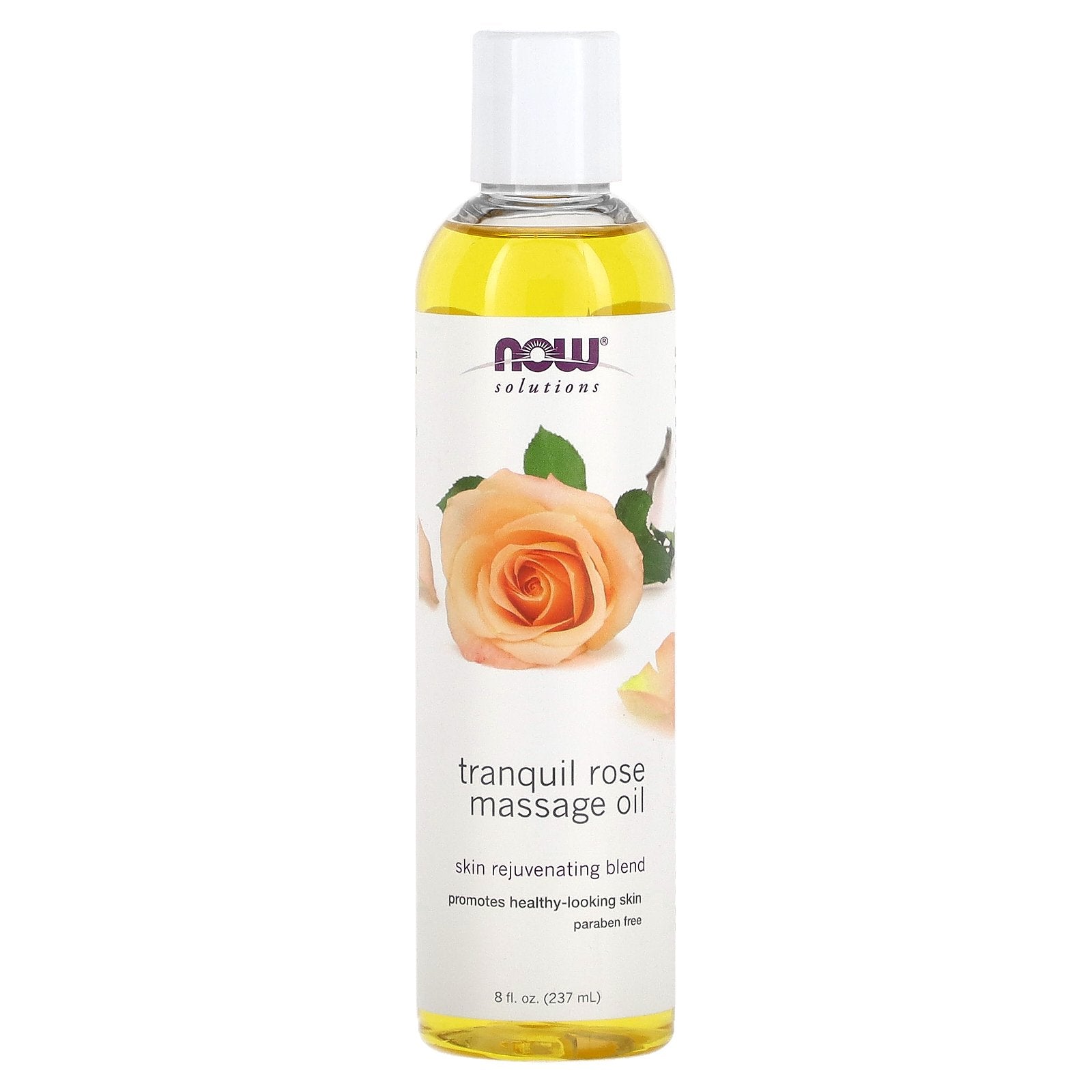 NOW Foods, Solutions, Tranquil Rose Massage Oil, 8 fl oz (237 ml)