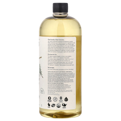Koala Eco, Natural Laundry Wash, Australian Lemon Scented Eucalyptus & Rosemary Essential Oil, 33.8 fl oz (1 l)