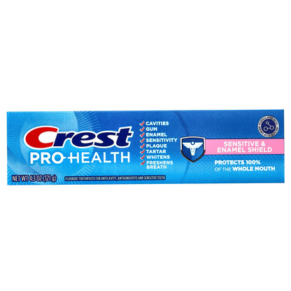 Crest, Pro Health, Fluoride Toothpaste, Sensitive & Enamel Shield, 4.3 oz (121 g)