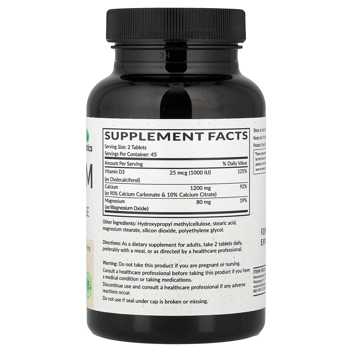 Futurebiotics, Calcium With Vitamin D3, Sustained Release, 90 Tablets