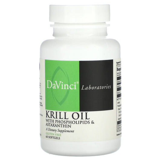 DaVinci Laboratories of Vermont, Krill Oil, 60 Softgels