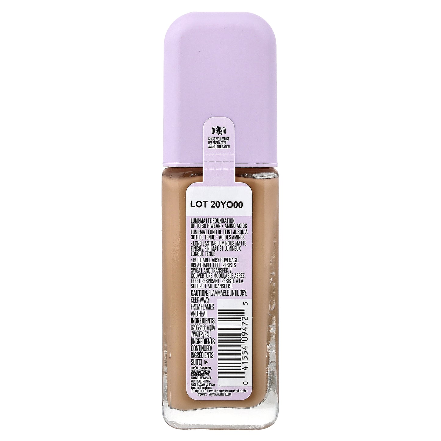Maybelline, Super Stay, Lumi-Matte Foundation, 125, 1 fl oz (30 ml)