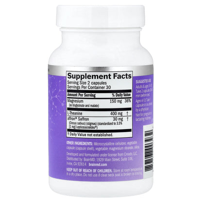 BrainMD, Quiet My Mind Sleep, 60 Vegan Capsules