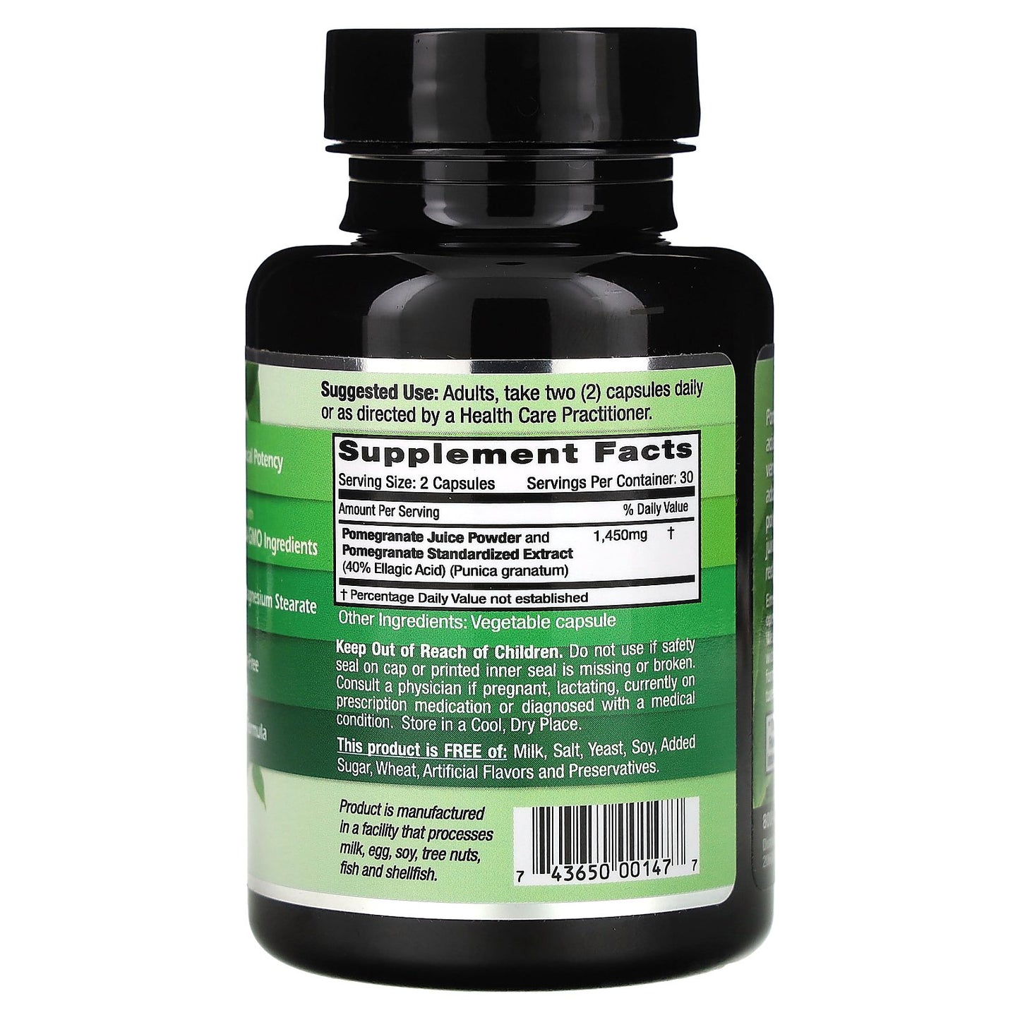 Emerald Laboratories, Pomegranate, 60 Vegetable Caps (725 mg per Capsule)