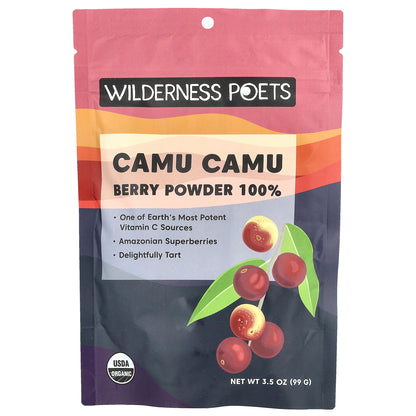 Wilderness Poets, Organic Camu Camu Berry Powder, 3.5 oz (99 g)