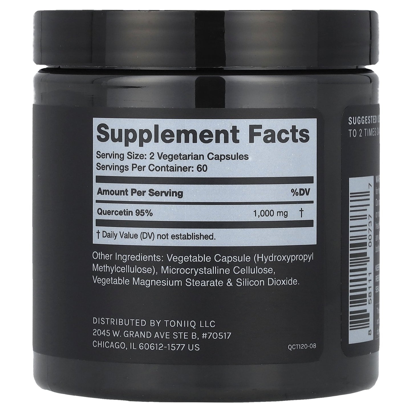 Toniiq, Quercetin, 120 Capsules (500 mg per Capsule)