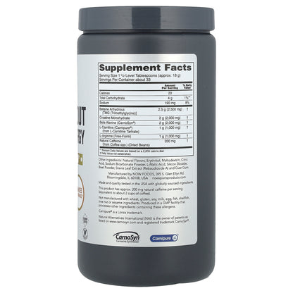 NOW Foods, Sports, Pre-Workout Advanced Energy, Watermelon, 21.16 oz (600 g)