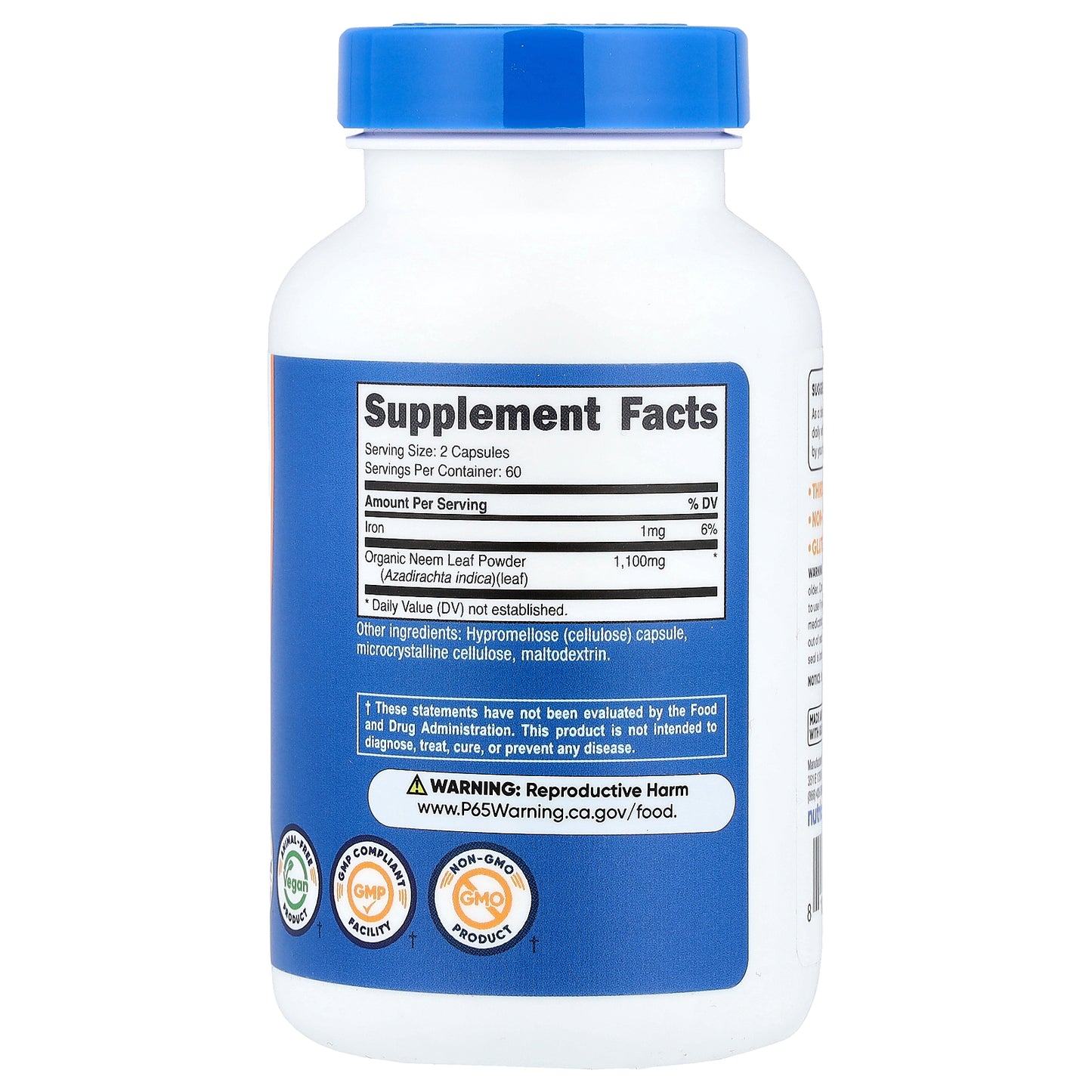 Nutricost, Neem Leaf, 120 Capsules