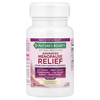 Nature's Bounty, Optimal Solutions®, Advanced Menopause Relief, 30 Tablets