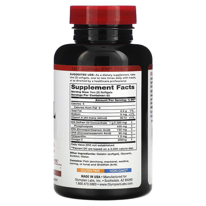 Olympian Labs, Krill Oil, 120 Softgels