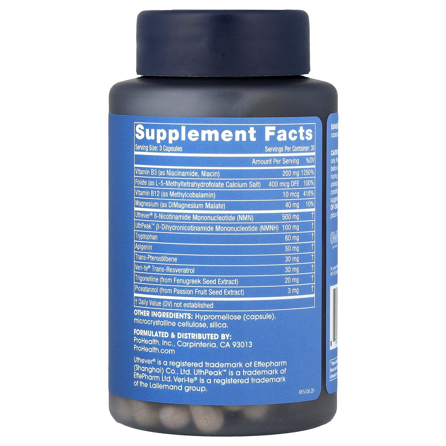 ProHealth Longevity, NAD Triple Boost™ With NMN, 90 Capsules