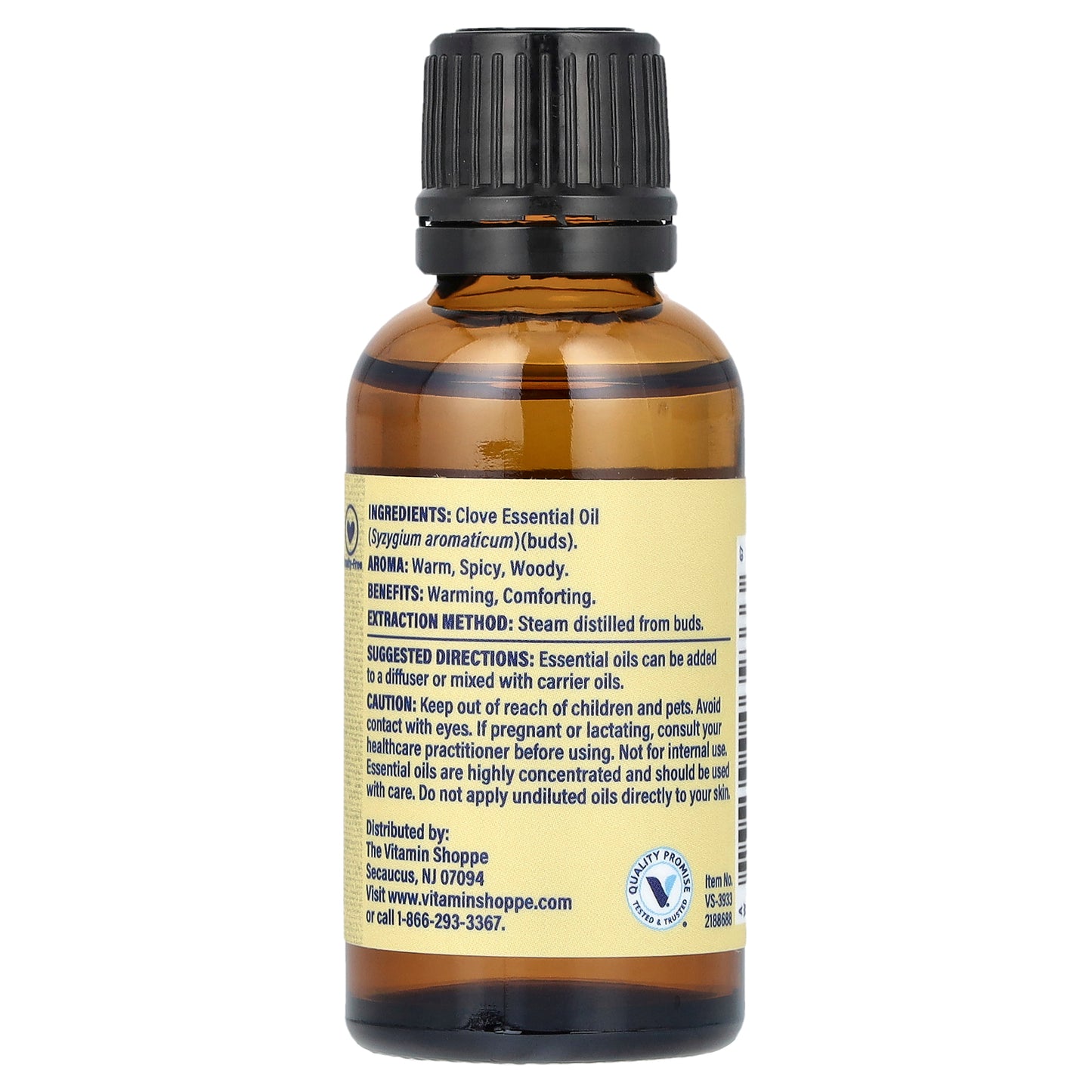 The Vitamin Shoppe, 100% Pure Essential Oil, Clove, 1 fl oz (30 ml)