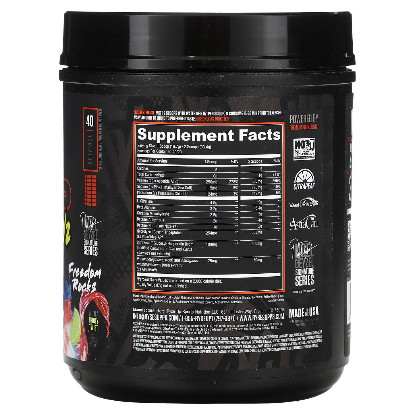 RYSE, Pump Daddy V2, Non-Stim Pre-Workout, Freedom Rocks, 1.5 lb (668 g)