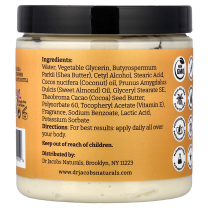 Dr. Jacobs Naturals, Plant-Based Shea Souffle Body Butter, Almond, 8 oz (226 g)