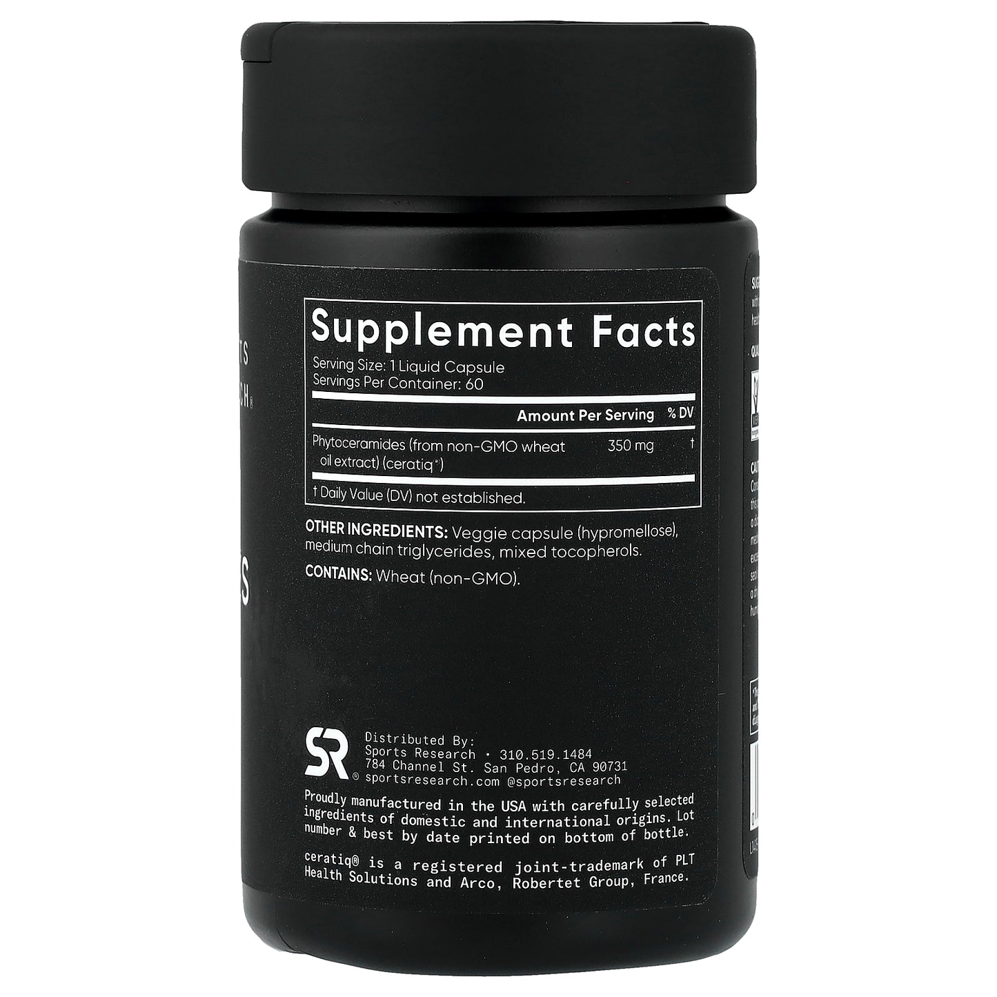 Sports Research, Phytoceramides, 350 mg , 60 Liquid Veggie Capsules