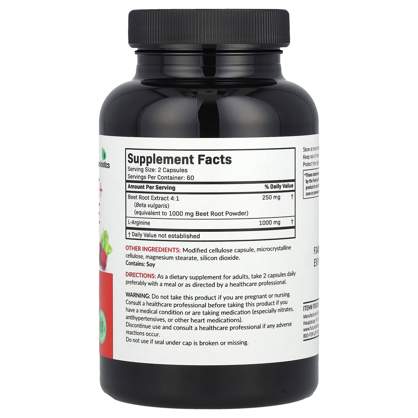 Futurebiotics, Beet Root + L-Arginine, 120 Vegetarian Capsules