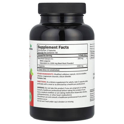 Futurebiotics, Beet Root + L-Arginine, 120 Vegetarian Capsules