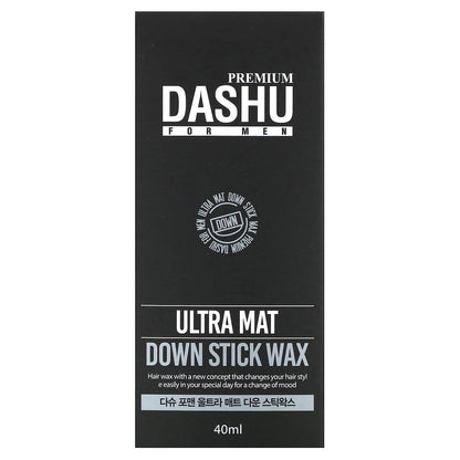 Dashu, For Men, Premium Ultra Mat Down Stick Wax, 40 ml