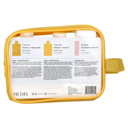 Medix 5.5, Glow On-The-Go Travel Set, 4 Pieces