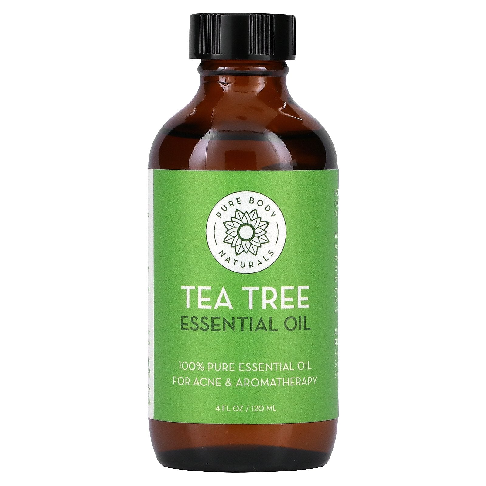 Pure Body Naturals, Essential Oil, Tea Tree , 4 fl oz (120 ml)