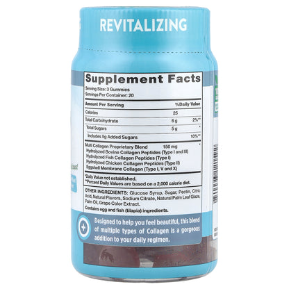 Nature's Truth, Multi Collagen Gummies, Natural Mixed Fruit, 60 Gummies