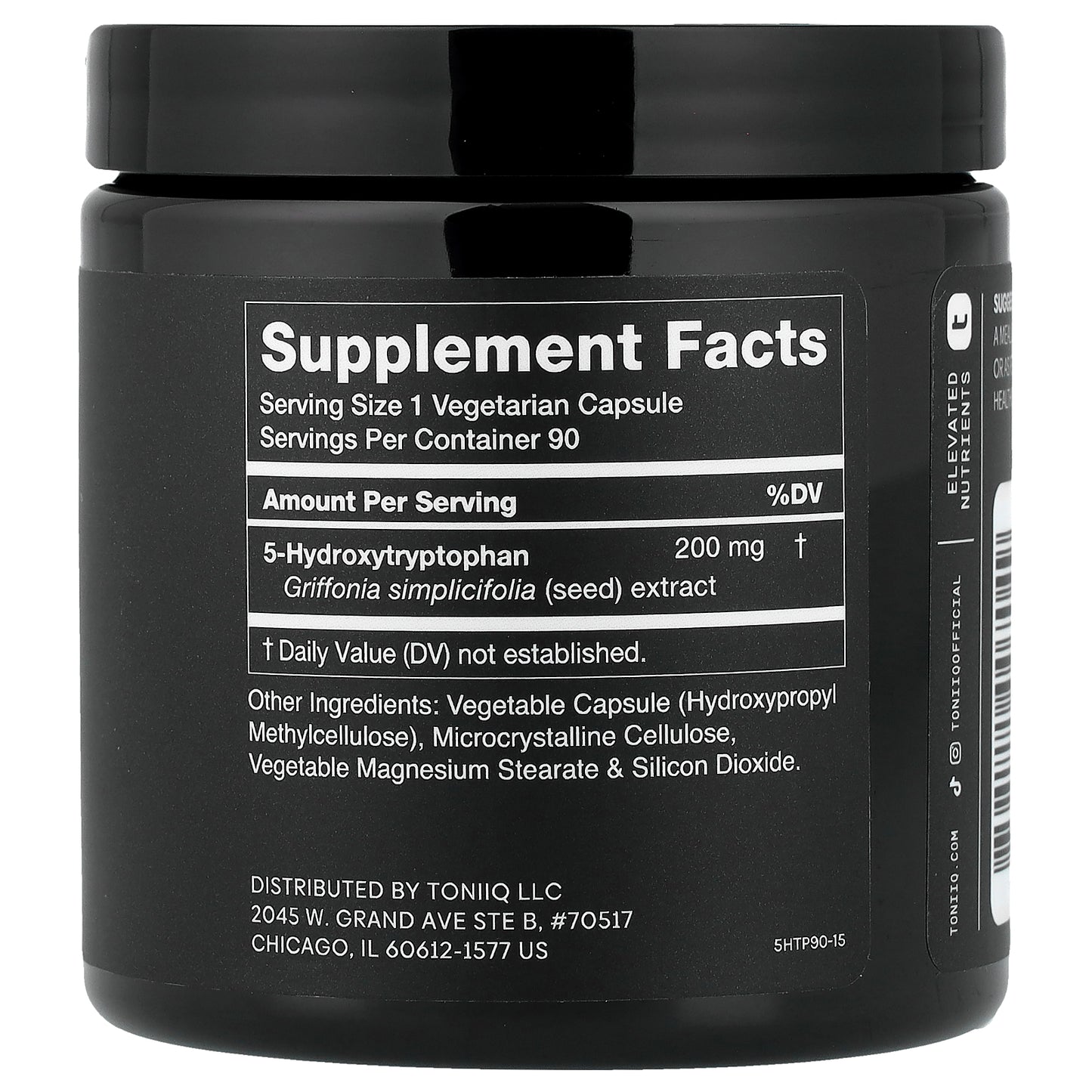 Toniiq, 5-HTP, 90 Capsules (200 mg per Capsule)