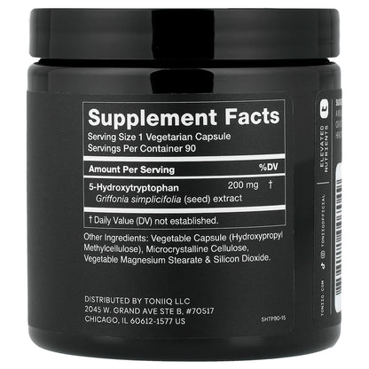 Toniiq, 5-HTP, 90 Capsules (200 mg per Capsule)