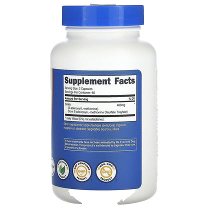 Nutricost, SAMe, 120 Capsules (200 mg per Capsule)
