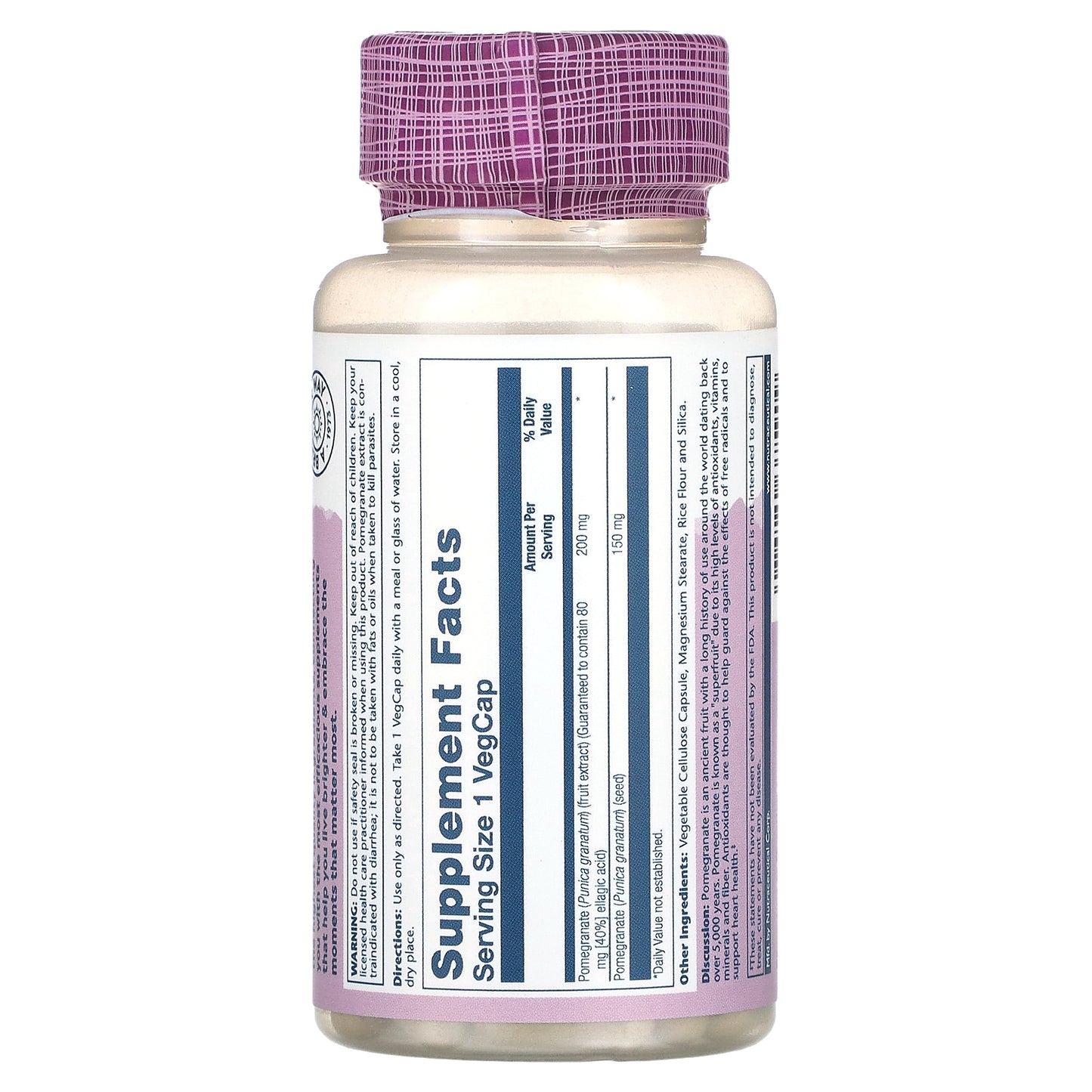 Solaray, Vital Extracts, Pomegranate, 60 VegCaps