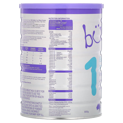 Aussie Bubs, Easy-Digest Goat Milk Infant Formula, 0-6 Months, 800 g