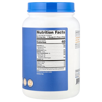 Nutricost, Soy Protein Isolate, Unflavored, 2 lb (907 g)