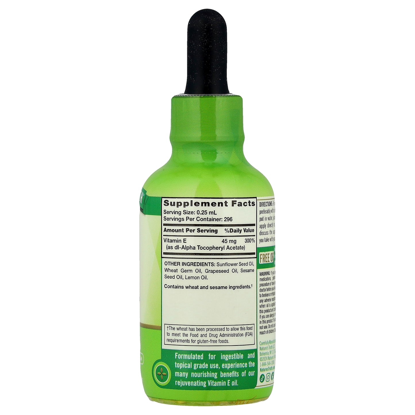 Nature's Truth, Vitamin E Liquid, 2.5 fl oz (74 ml)