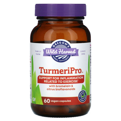 Oregon's Wild Harvest, TurmeriPro, 60 Vegan Capsules