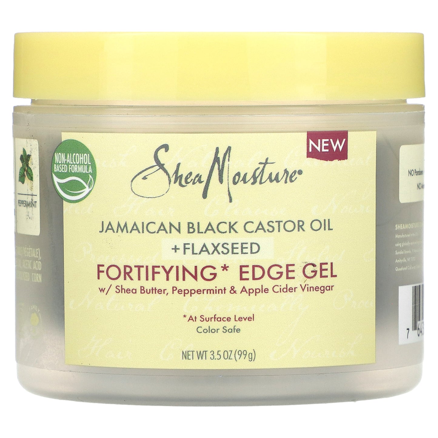 SheaMoisture, Jamaican Black Castor Oil + Flaxseed, Fortifying Edge Gel, 3.5 oz (99 g)