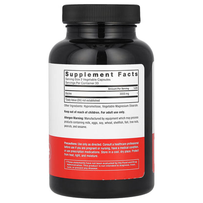 Force Factor, Glycine, 100 Vegetable Capsules (1,000 mg per Capsule)