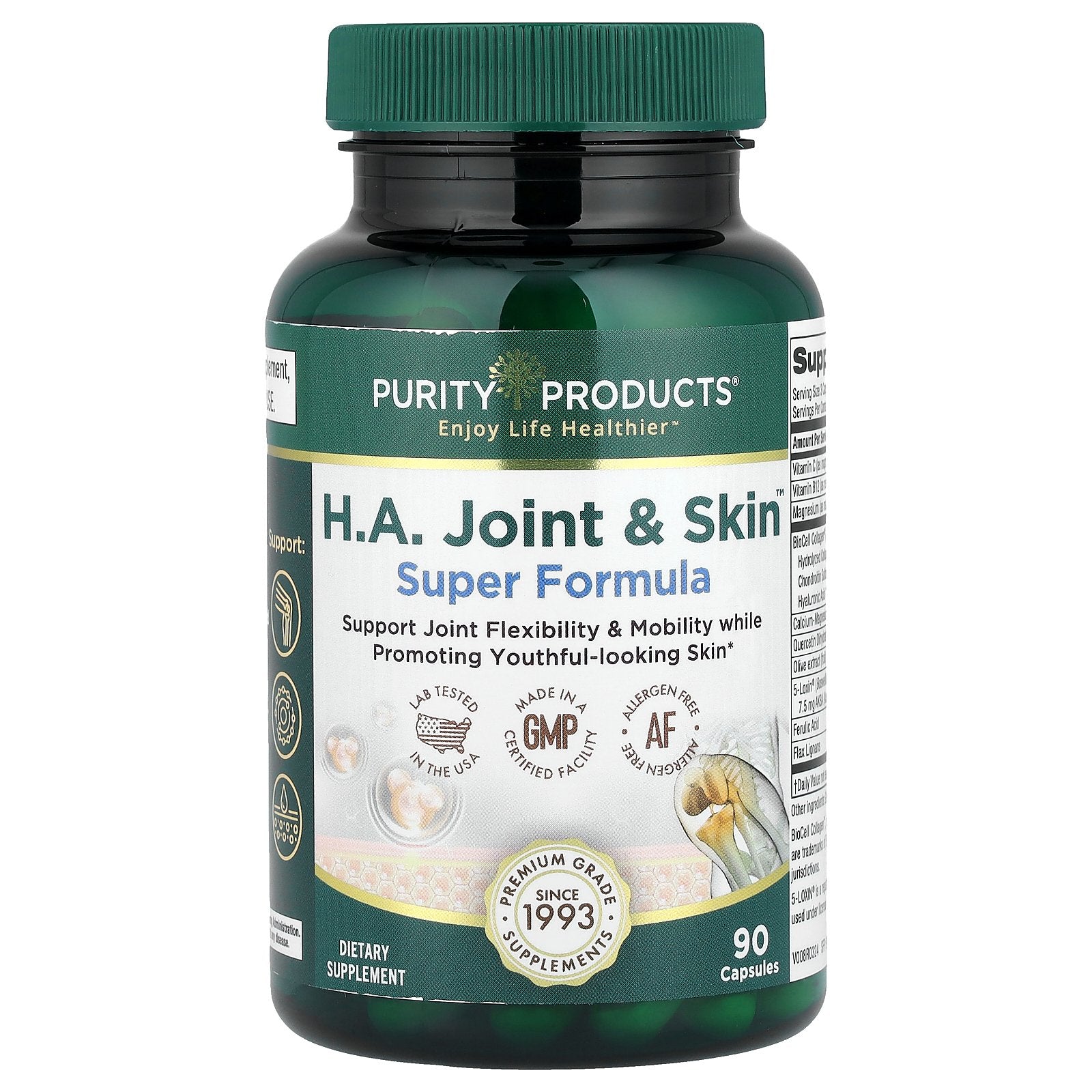 Purity Products, H.A. Joint & Skin™, Super Formula, 90 Capsules
