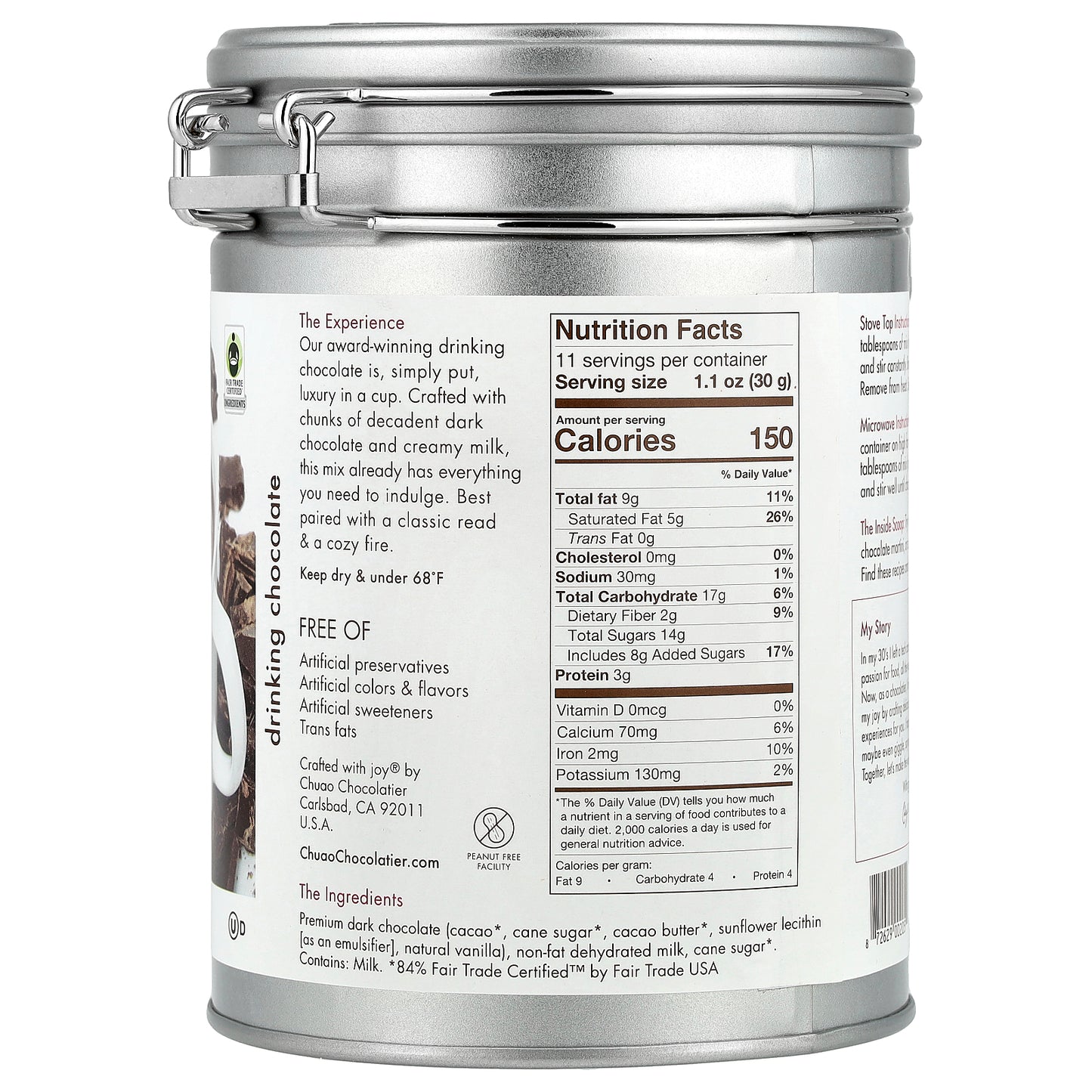 Chuao Chocolatier, Drinking Chocolate, Deluxious Dark™, 12 oz (340 g)