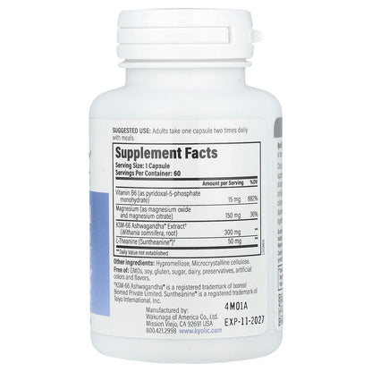 Kyolic, Specialty Series, Calm Mood, 60 Vegan Capsules