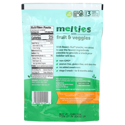 Beech-Nut, Melties with Fruit & Veggies, 8+ Months, Apple & Pumpkin, 1 oz (28 g)