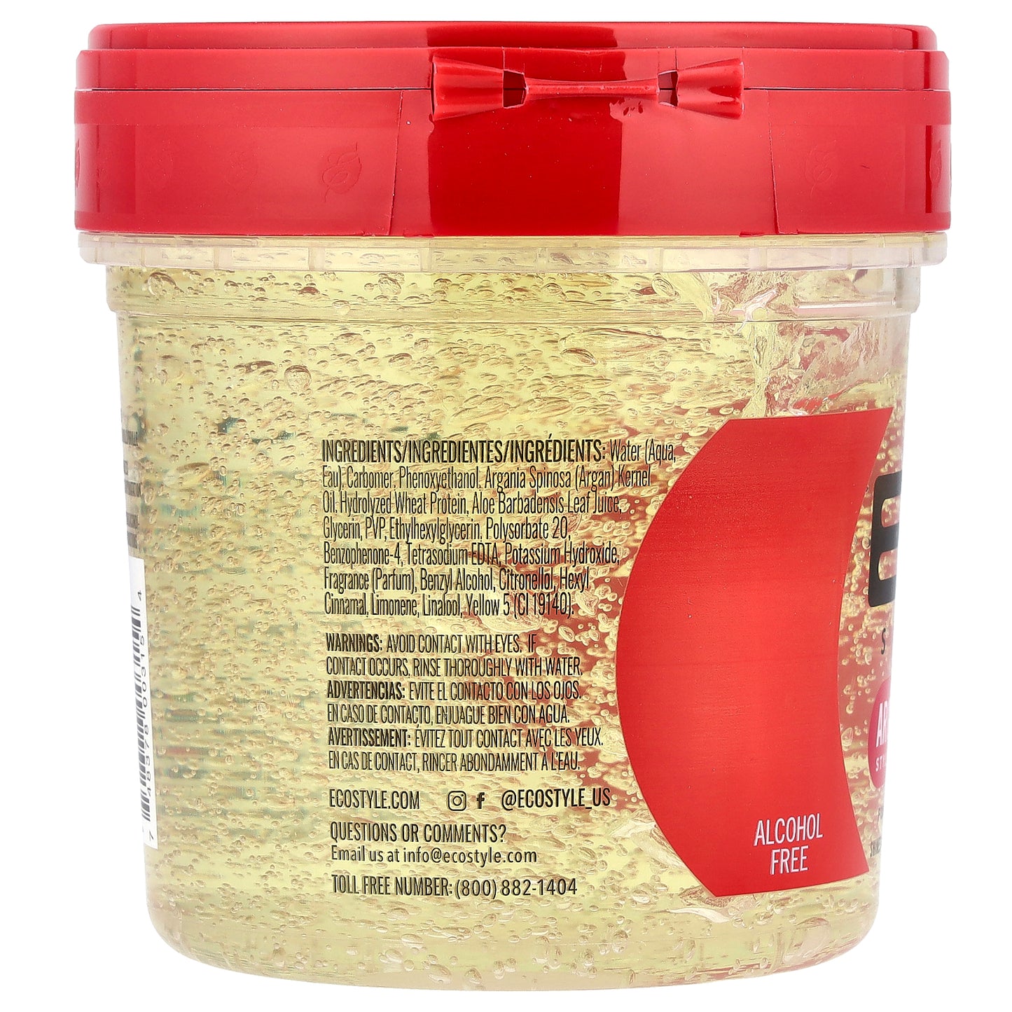 Eco Style, Styling Gel, Max Hold, For All Hair Types, Argan Oil, 16 oz (454 g)