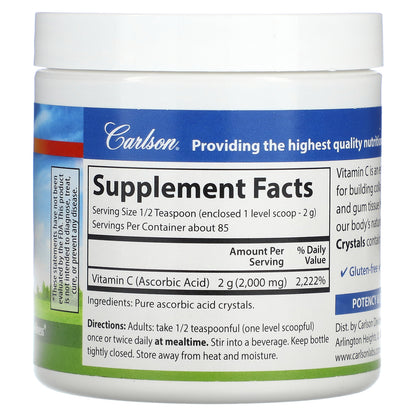 Carlson, Vitamin C Crystals, 6 oz (170 g)