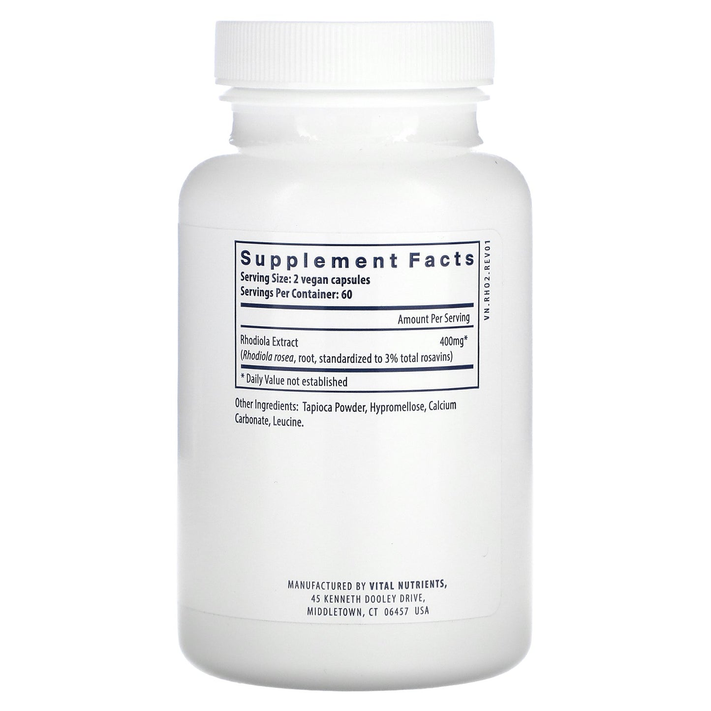 Vital Nutrients, Rhodiola Rosea, 120 Vegan Capsules (200 mg per Capsule)