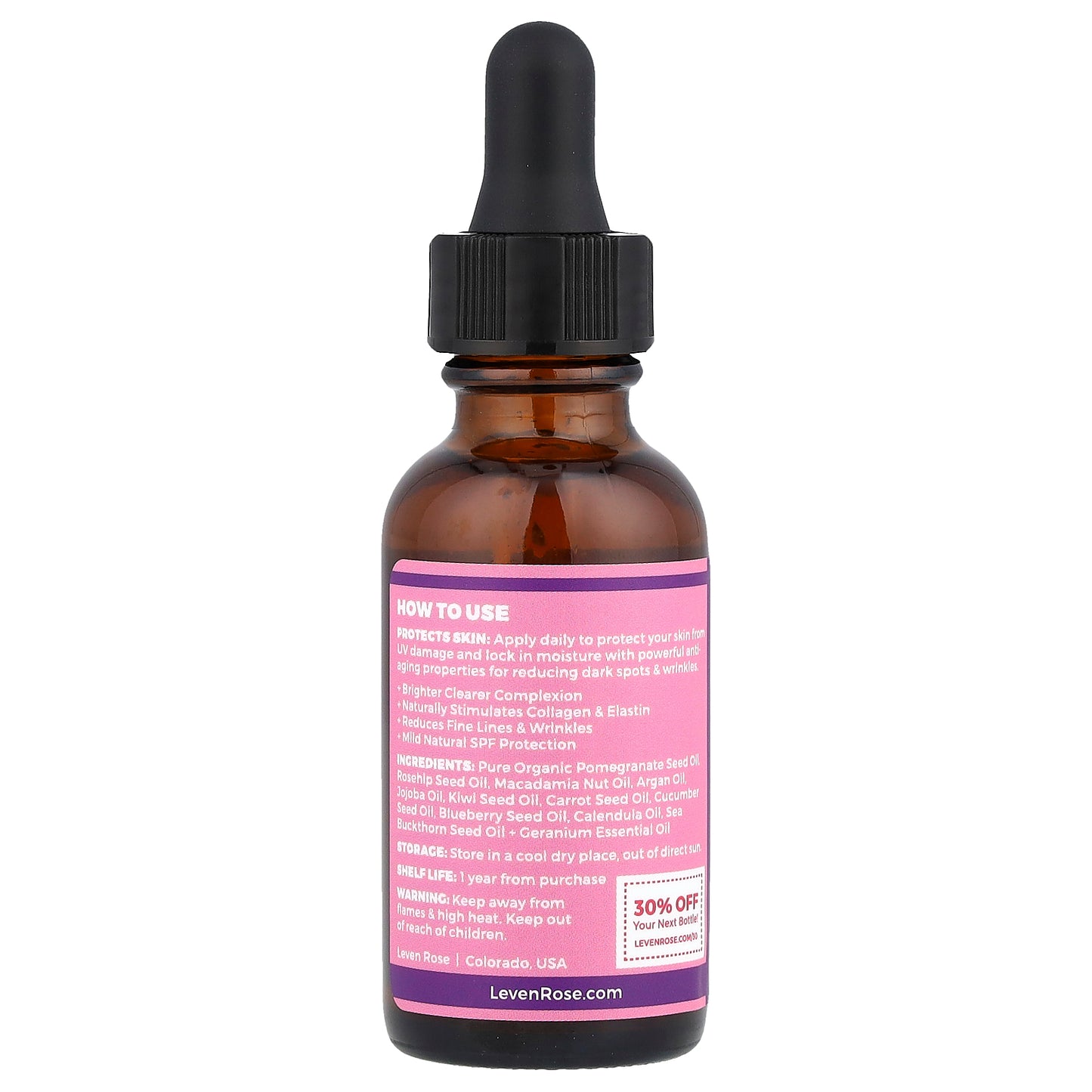 Leven Rose, Argan Morning Serum, 1 fl oz (30 ml)