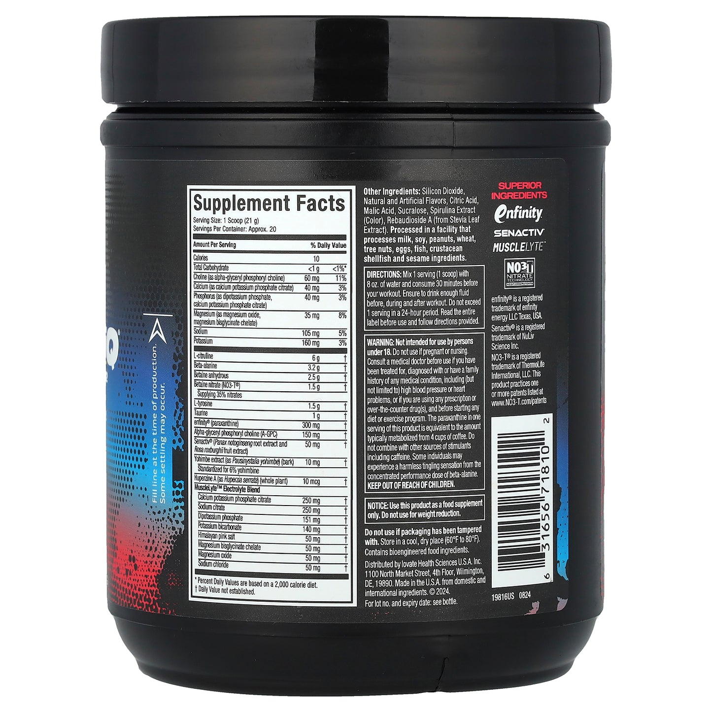 MuscleTech, EuphoriQ® Pre-Workout V2, Rocket Pop, 14.62 oz (414 g)