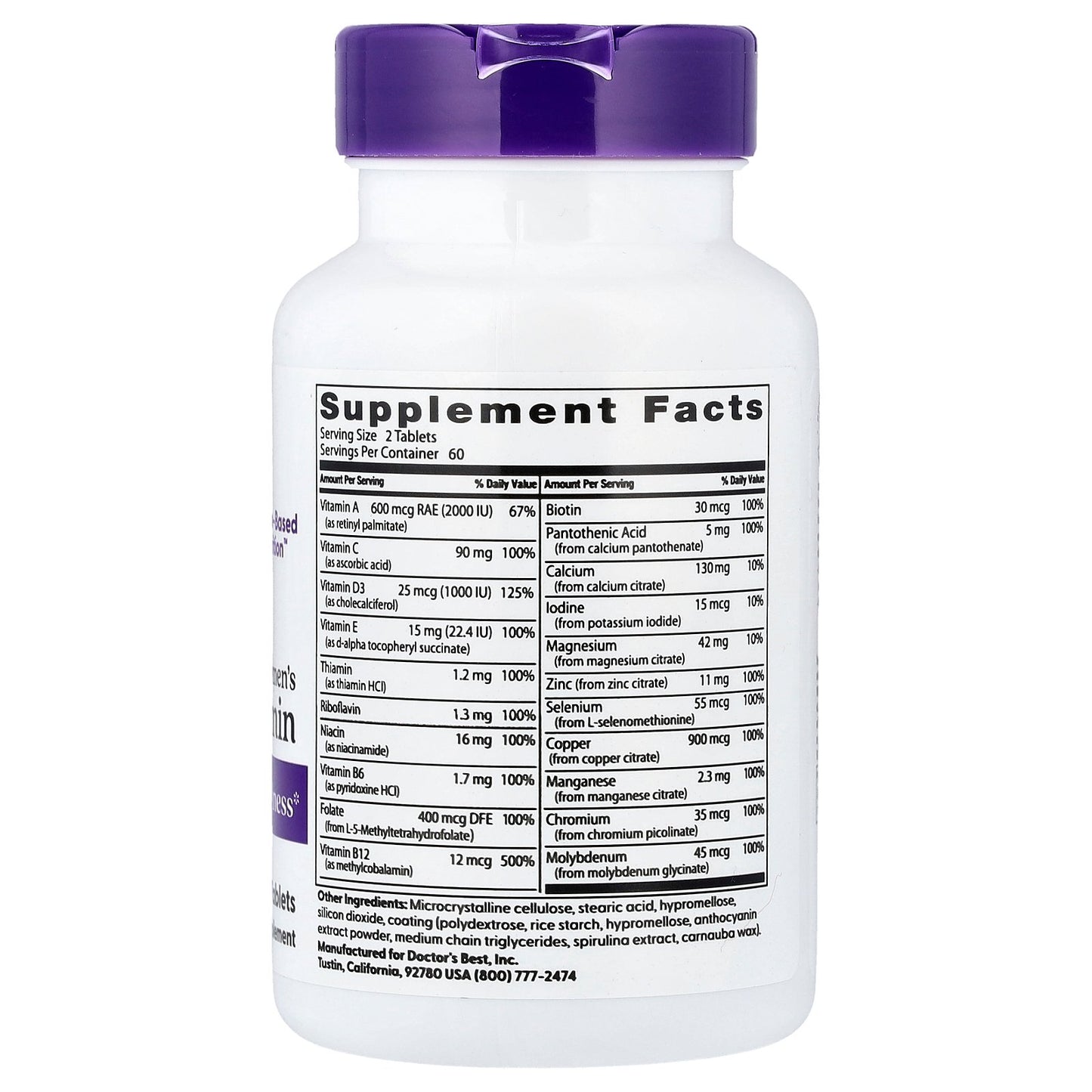 Doctor's Best, Women's Multi-Vitamin, 120 Tablets